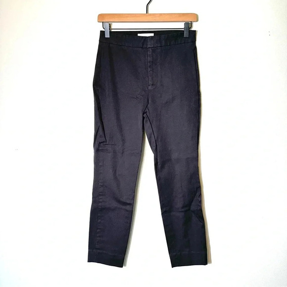 Everlane Work Pants Cropped Trousers Stretch Black Women’s Size 2 Office Career - Picture 1 of 8
